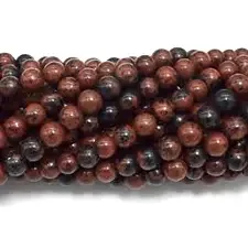 Mahogany Obsidian beads