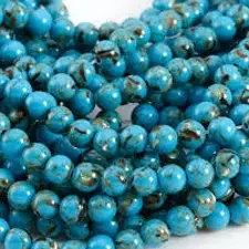 Turquoise (Azure) with Shell beads